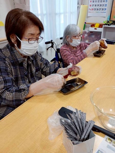 スイートポテト作り