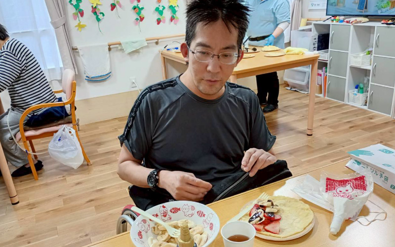 ４月イベント「クレープ作り」