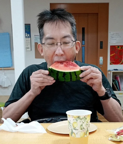 すいか割りレクリエーション